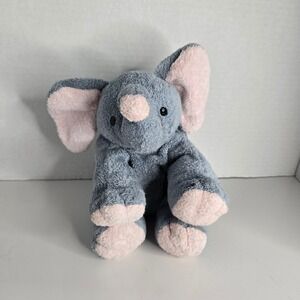 TY Pluffies TyLux WINKS Elephant 9" Plush Beans Lovey Gray Pink 2002
